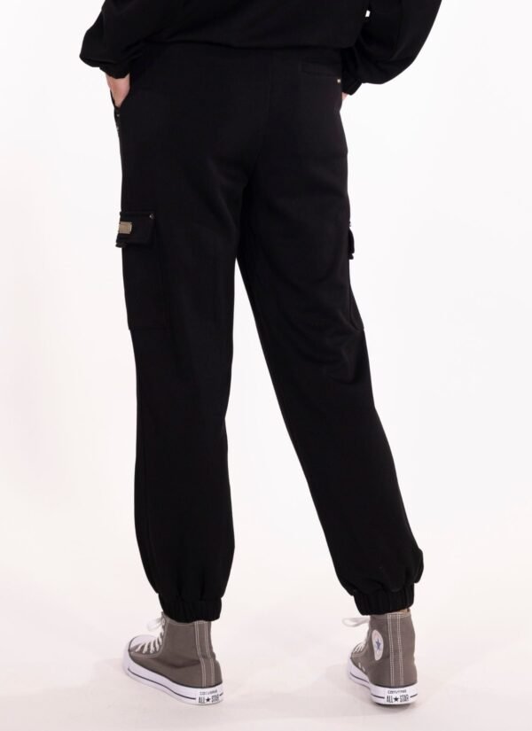 PANTALON RELAX FIT CARGO CAMILLE NOIR - Image 2