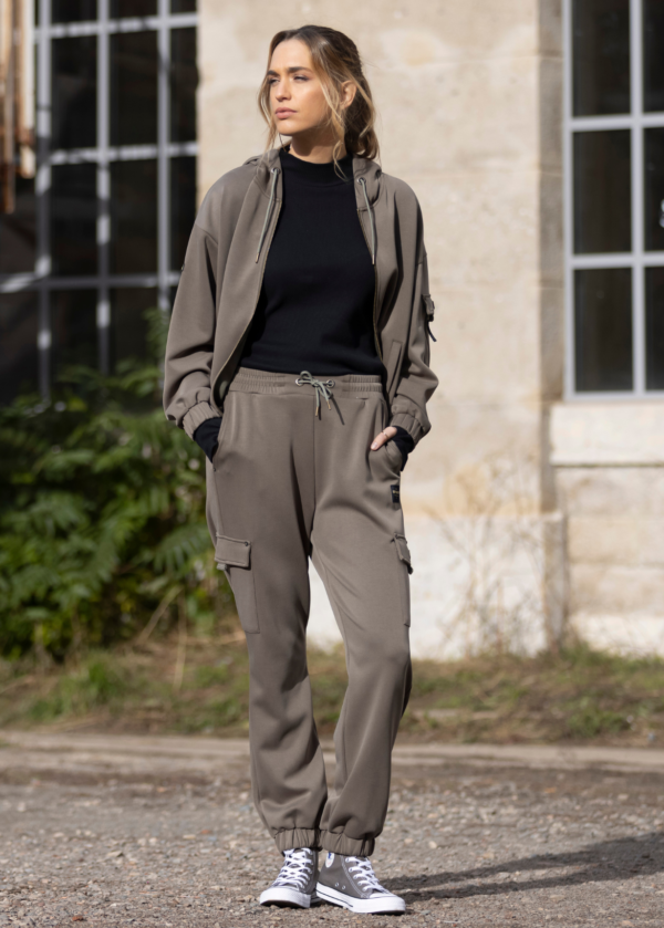 PANTALON RELAX FIT CARGO CAMILLE KAKI