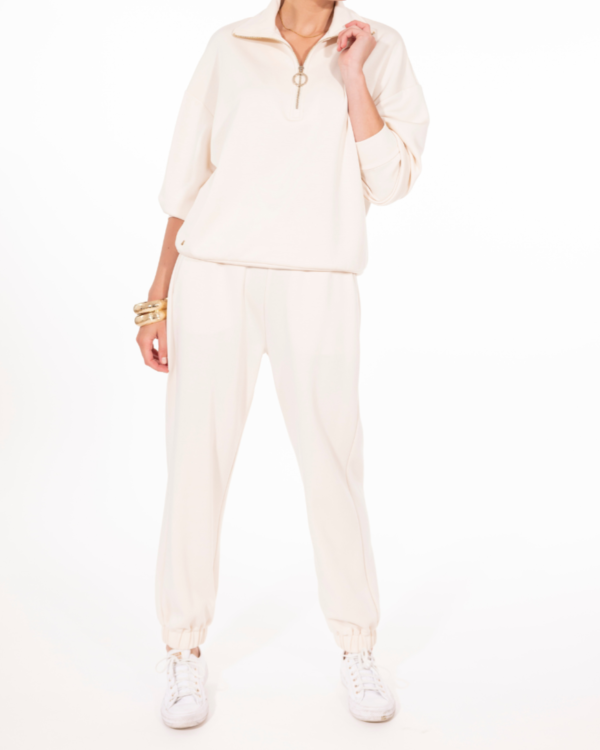 PANTALON RELAX FIT CREME - Image 2