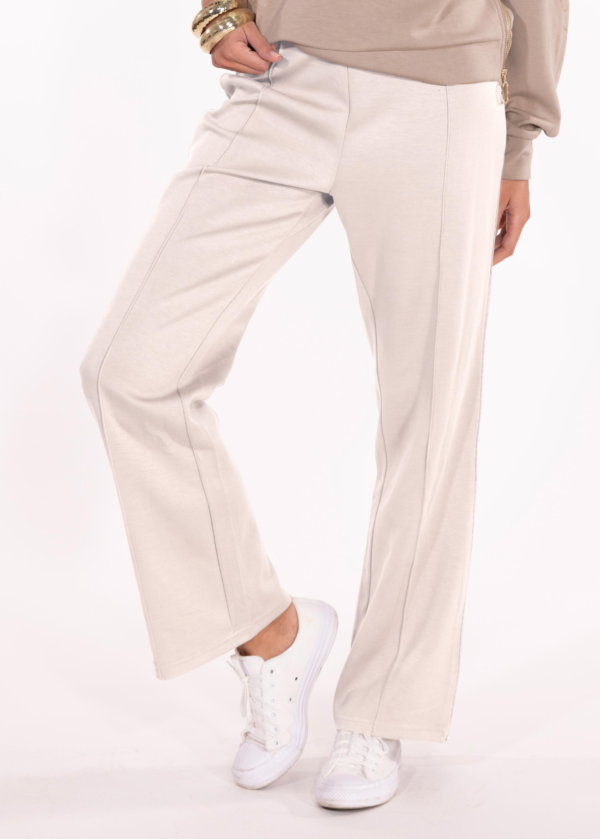 PANTALON DROIT COUTURE JESSIE CRÈME - Image 2