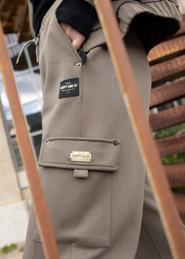 PANTALON RELAX FIT CARGO CAMILLE KAKI - Image 3