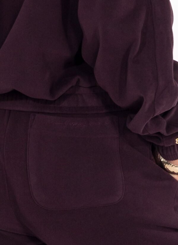 PANTALON REGULAR FIT MICROPOLAIRE LOUISA PRUNE - Image 4