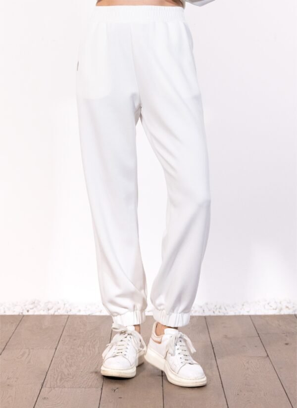 PANTALON LOOSE FIT FLUIDE MODAL VANILLE - Image 2